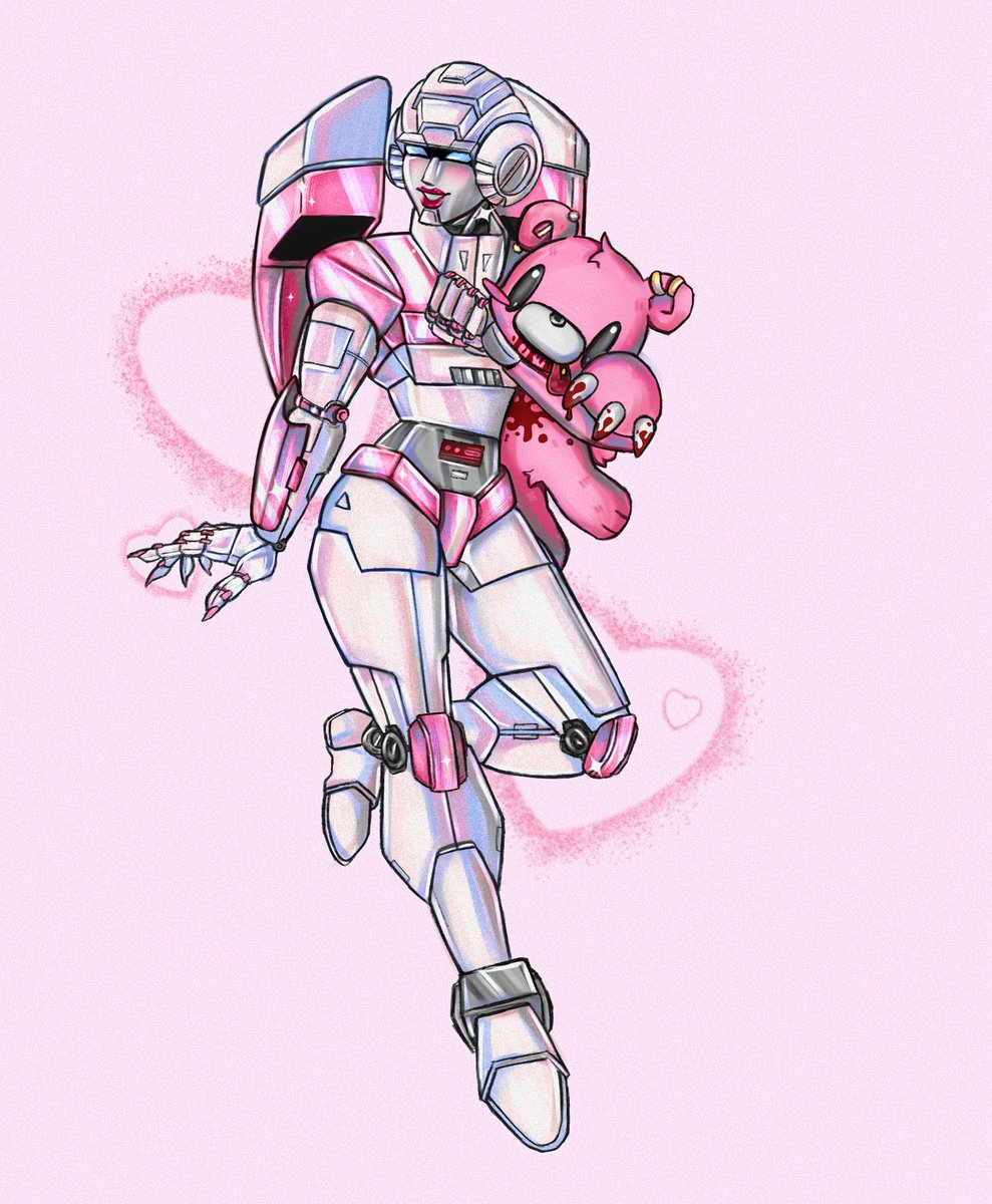 morticianslair's tweet photo. combining 2 things i luv arcee and gloomy bear #arcee #transformers #maccadams https://t.co/TyidsKLB57