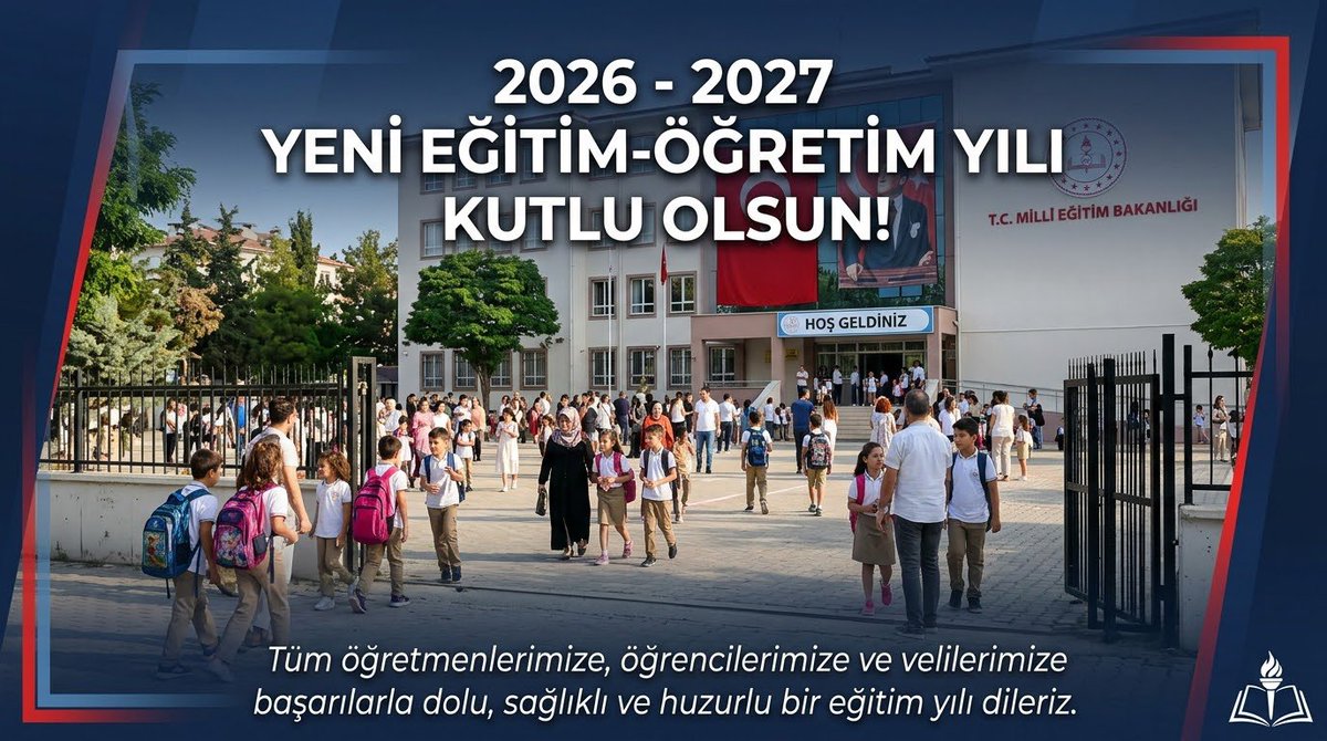 zubeyirzorlu's tweet photo. 2026-2027 eğitim-öğretim yılının tüm öğrencilerimiz, eğitim camiamız ve milletimiz için verimli ve başarılarla dolu geçmesini temenni ederim.🇹🇷📖 https://t.co/fMBhEfEGD3