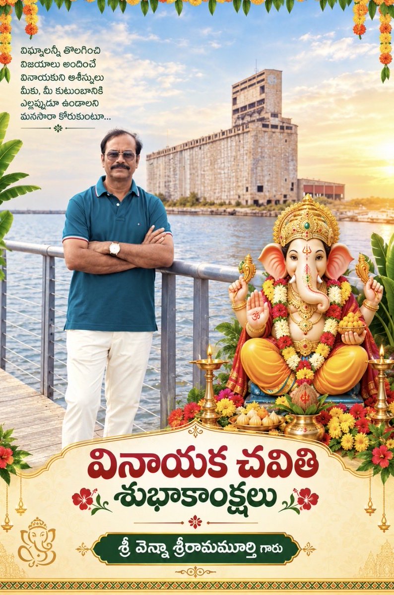 MurtyVenna's tweet photo. Happy Vinayaka Chavithi https://t.co/hLQuC6r597
