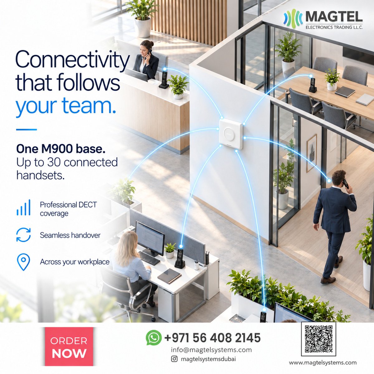MagtelSystems's tweet photo. 📡 Snom M900 Outdoor DECT Multi Cell Base Station

https://t.co/XaZ1omxCae
📞 Contact Magtel Systems for Snom DECT solutions, supply, installation and deployment support.

#SnomM900 #Snom #DECT #DECTBaseStation #OutdoorDECT #MultiCellDECT #SnomDECT #WirelessCommunication https://t.co/3aJcewwYgp