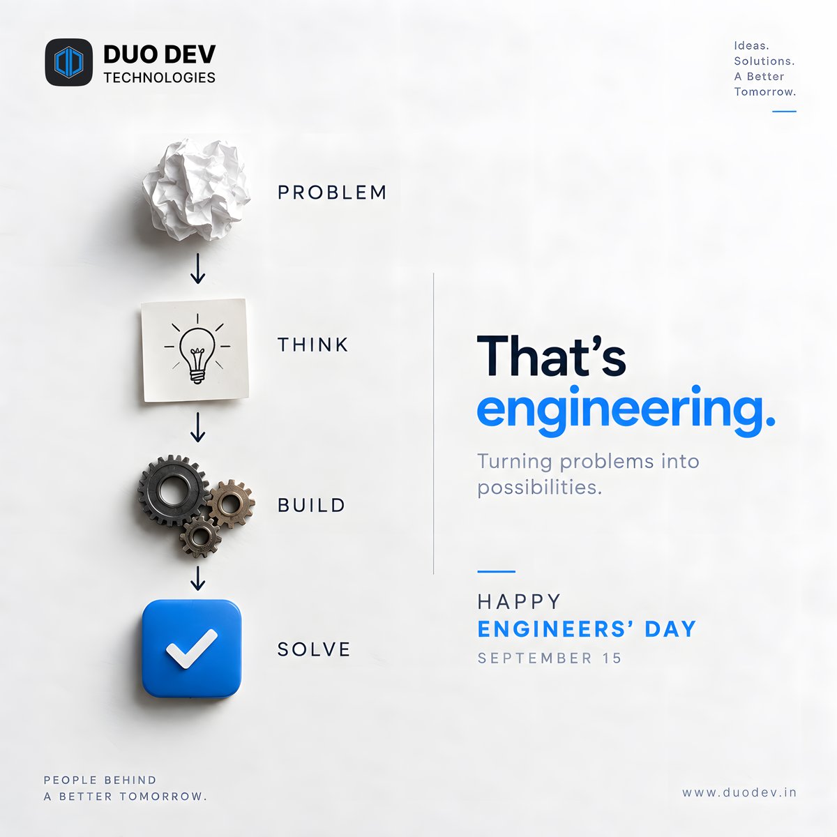 duodev_in's tweet photo. Engineering is where curiosity meets problem-solving.

Here’s to the minds that question, design, build, improve, and turn difficult challenges into useful possibilities.

Happy Engineers’ Day! ⚙️💡

#EngineersDay #Engineering #Innovation https://t.co/NPMrC52RWy