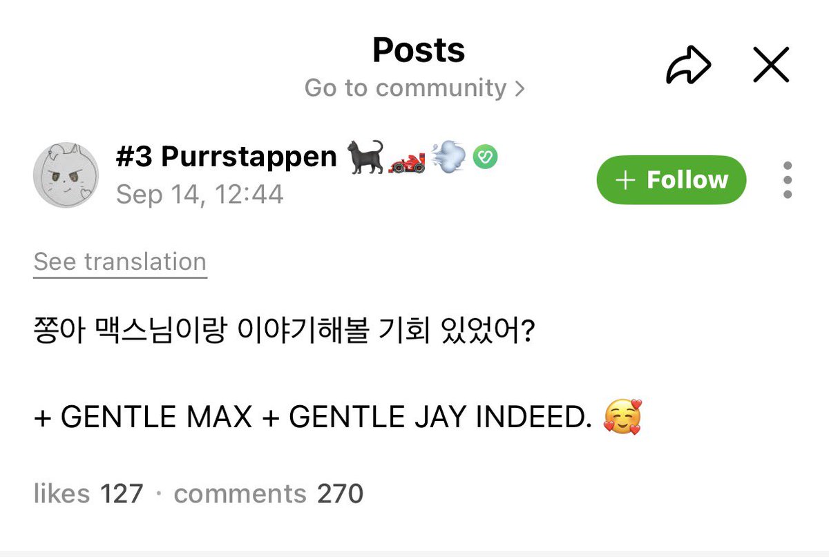 ridetosolarr's tweet photo. 🗣️: “jong-ah, apa kamu sempat ngobrol sama max?”
🐈‍⬛: “kecuali kamu beruntung pada hari pertandingan.”
🐈‍⬛: “jgn mengganggunya.”
🐈‍⬛: “aku jg sangat sensitif sebelum konser.”
🐈‍⬛: “aku gk cuma pria yg ‘gentleman’, tp jg fans yg ‘gentleman’ hehe.”

SIAPPPP COWOK GENTLEMAN KUUU 🤣🫡 https://t.co/MiH2uGya5q