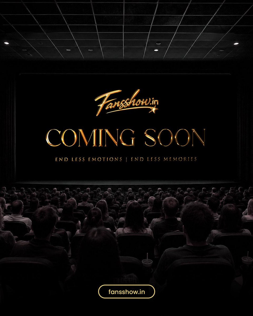 FansshowIN's tweet photo. Your seat Your show Your Fandom 

Coming soon with same passion Bigger together. 

The wait is over Website launching very soon

#Fansshow https://t.co/d93OWigYbW