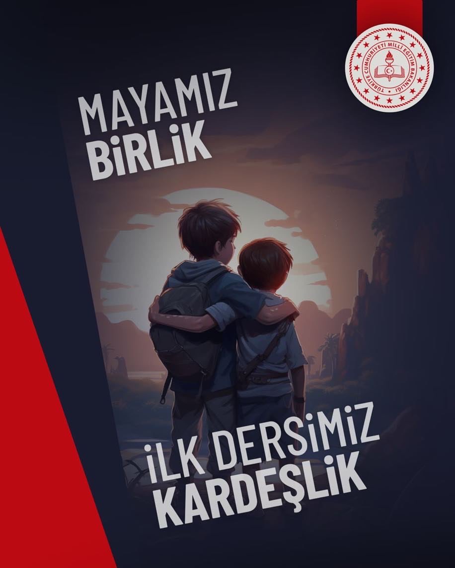 TayfunOzyolcu's tweet photo. 🇹🇷 Birlikten doğan kuvvetle, köklerimizden aldığımız ilhamla, aydınlık yarınlara... 

Mayamız Birlik, İlk Dersimiz Kardeşlik.

#İlkDersimizKardeşlik
@tcmeb @Yusuf__Tekin @ahmetkarakaya37 https://t.co/qPPKplXpUo