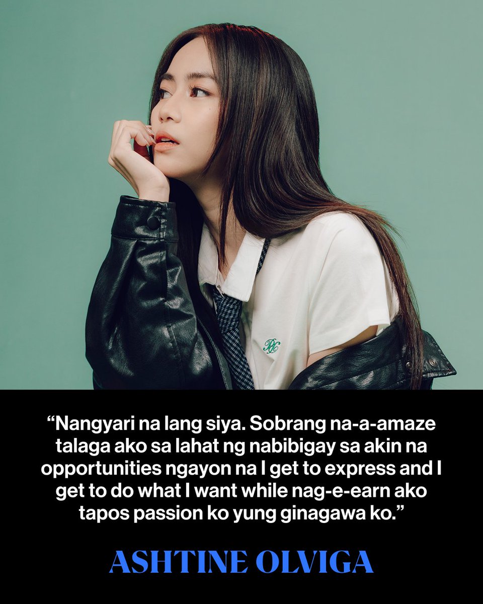BBPHOfficial's tweet photo. With the release of her debut EP and the staging of her first solo concert, Ashtine Olviga (@ashtineolviga_) is definitely ready for more. The singer-actress and Billboard Philippines Women In Music 2026 People’s Choice honoree wasted no time making 2026 one of the most memorable years of her career so far.

In this exclusive interview with Billboard Philippines, The Nation’s Mutya talks about her most personal era yet and how she sees her trajectory and path forward in both music and acting.
“Adjustment in a good way. Parang nakaka-proud na kasi kahit ako sa sarili ko, like hindi ko inakala na makakasulat pala ako ng kanta,” she shares, reflecting on the release of her debut EP.

Read the exclusive interview on https://t.co/90pxOjlNsp.

Photographed by Excel Panlaque (@excelpanlaque).
Art and Fashion Direction by Easel Manes (@easelmanes), assisted by Gaby Molina (@gaby__molinaa)

Makeup for Ashtine: Aron Guevara (@aguevara_). Hair for Ashtine: Bianca Ann Vergara (@Bianca_Anne_Vergara17), assisted by Princess Quisel (@quisel.p).

Production by Liezel Restauro (@laarestauro).
Written by Ralph Regis (@adrian_veidt). Billboard Philippines, September 2026.

Special Thanks to Penshoppe (@penshoppe).

#BillboardPH
#BillboardPhilippines