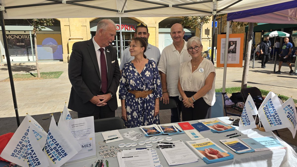 ADMD_Dept13's tweet photo. FORUM DES ASSOCIATIONS AIX EN PROVENCE

Merci à Sophie Joissains maire d’Aix à Éric Chevallier 1er adjoint et aux équipes pour leur accueil bienveillant et leur écoute attentive sur le stand de l’ADMD ce dimanche 13 septembre
#admd 
#mairieaix 
#sophiejoissains 
#ericchevallier https://t.co/AaTyxWMDSz