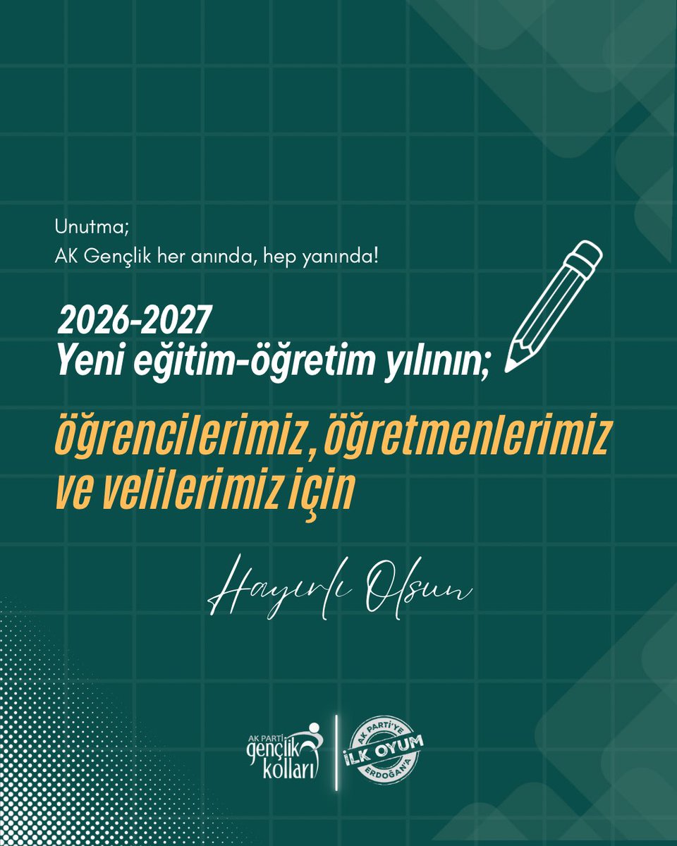 yenisecmengm's tweet photo. Yeni eğitim-öğretim yılı başlıyor, heyecanımız ve enerjimiz her zamankinden yüksek! 📚✨
Türkiye Yüzyılı’nı omuzlarında yükseltecek olan tüm öğrenci kardeşlerimize, zihin açıklığı ve başarılar diliyoruz. Büyük fedakarlıklarla geleceğimizi inşa eden kıymetli öğretmenlerimizin ve her daim yanımızda olan ailelerimizin yeni eğitim dönemini yürekten kutluyoruz.