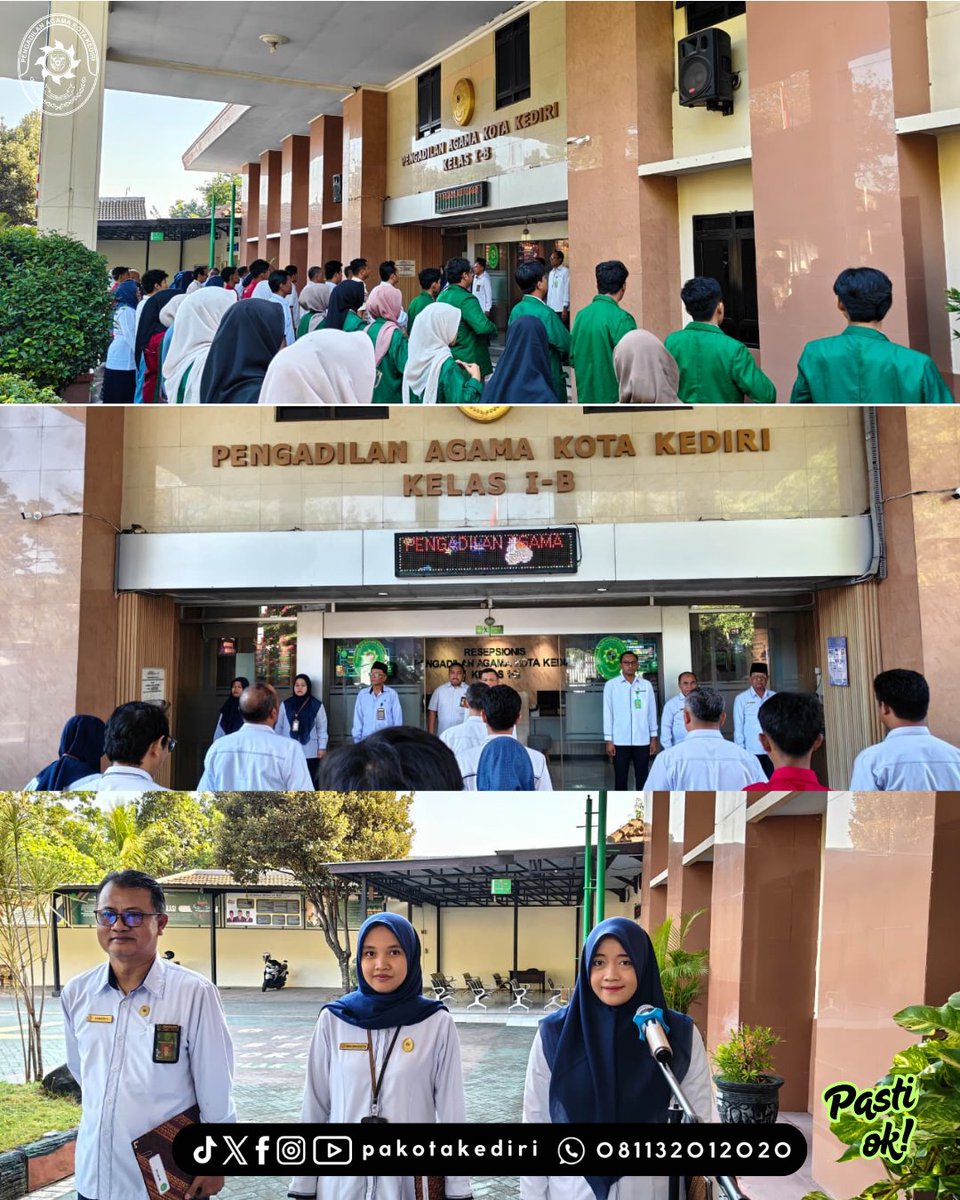 pakotakediri's tweet photo. Apel Pagi, Perkuat Pemahaman Aparatur tentang Peradilan Niaga

Pengadilan Agama (PA) Kota Kediri melaksanakan apel pagi rutin di halaman depan kantor sebagai sarana pembinaan, penguatan kedisiplinan, dan penyampaian informasi penting bagi seluruh aparatur. https://t.co/HYVJWCh127