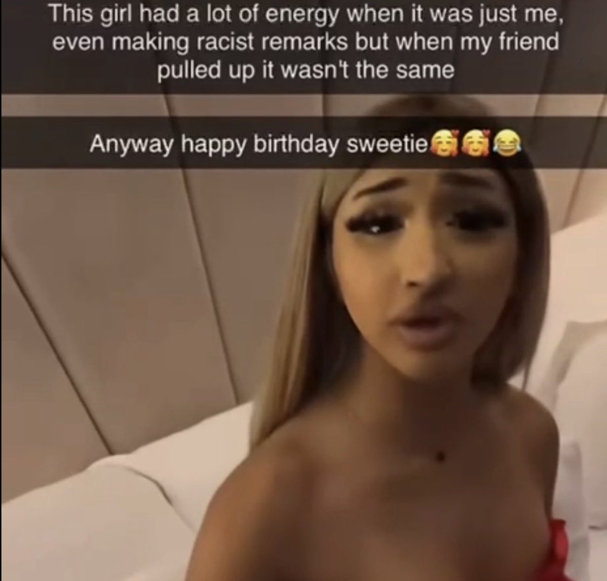 Safaazafaa's tweet photo. @pakibarbi3 She ain’t no domme💀she’s a prostitute who sniffs too much coke her nose bends to the side, she also sends images of children to pedos, lied about her age and brags about the fact rapey pedophiles got off to it. Think she makes £ but sells content not findom. Catfish !! https://t.co/SO62C0094X