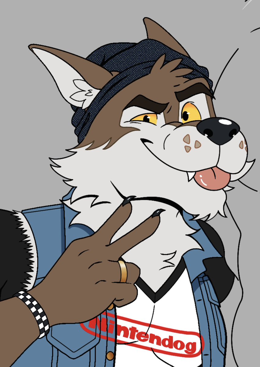 Ruff_RoadArt's tweet photo. Here’s a sneak peek at Wendell since while I was touching him up I realized I’m not even close to finishing the main picture yet🥲#Fortnite #furry https://t.co/cvzgSX2FIH