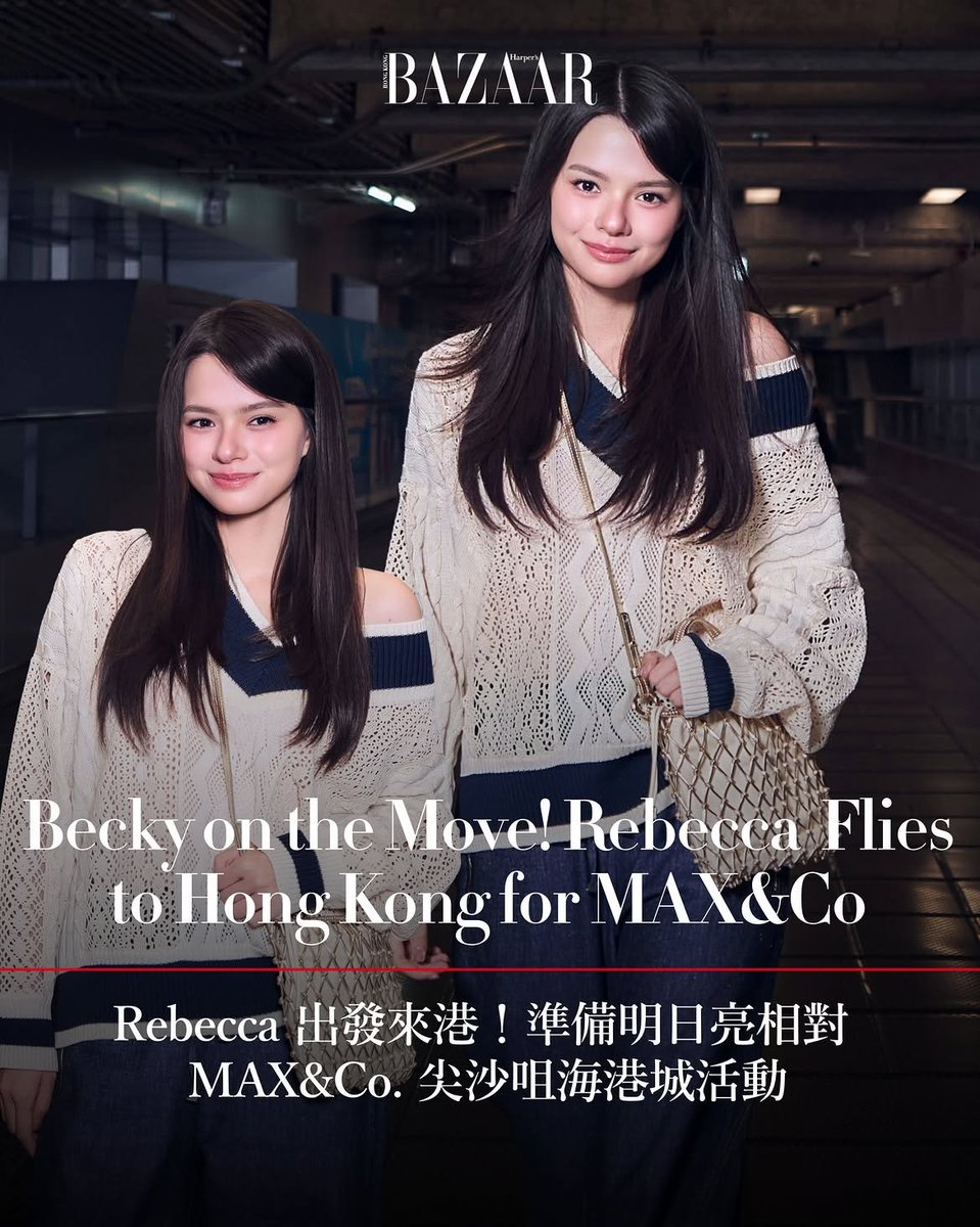 beckyfanclub05's tweet photo. 📸💜: harpersbazaarhk

Rebecca Armstrong @AngelssBecky was spotted at Bangkok Airport, en route to Hong Kong to attend tomorrow's @maxandco MAX&amp;Co. Autumn/Winter 2026 event

#maxandco #beckysangels
#BeckyArmstrong #BeckyEntertainment https://t.co/io1wAZOVHG