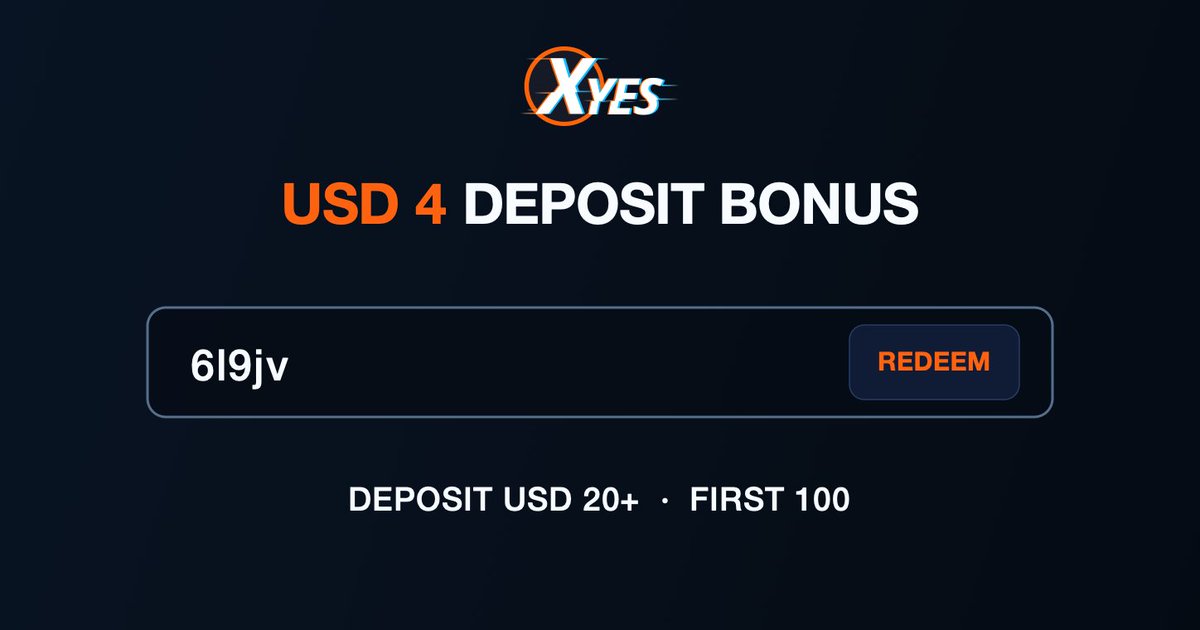 Xyes_com's tweet photo. What are you playing first? 👀

Head to the Bonuses page to redeem.

3× wagering applies. Cannot be combined with the Daily Deposit Bonus. https://t.co/AGDYQJExtu