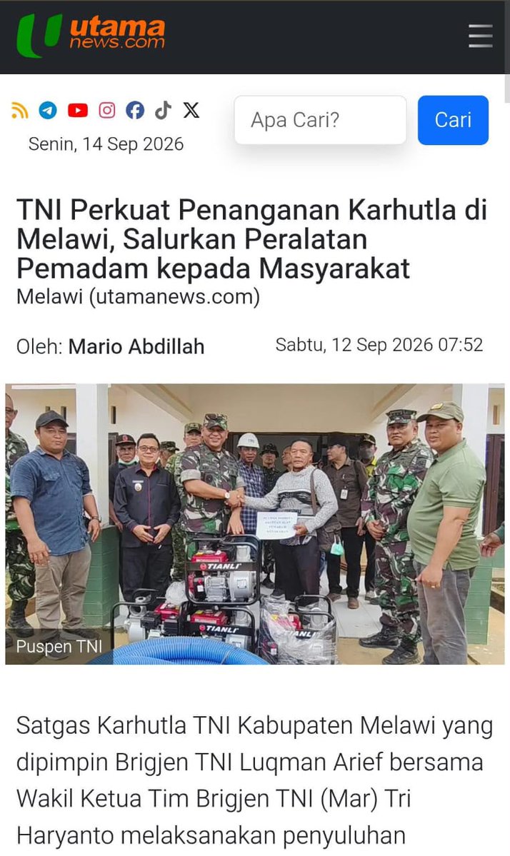 Keysarainey1's tweet photo. TNI menghadapi kondisi cuaca ekstrem dan melewati medan berat demi menolong korban musibah. Dedikasi mereka seakan tak pernah padam dalam kondisi serba terbatas.

Bekerja Tanpa Lelah https://t.co/x6MA68xqIV