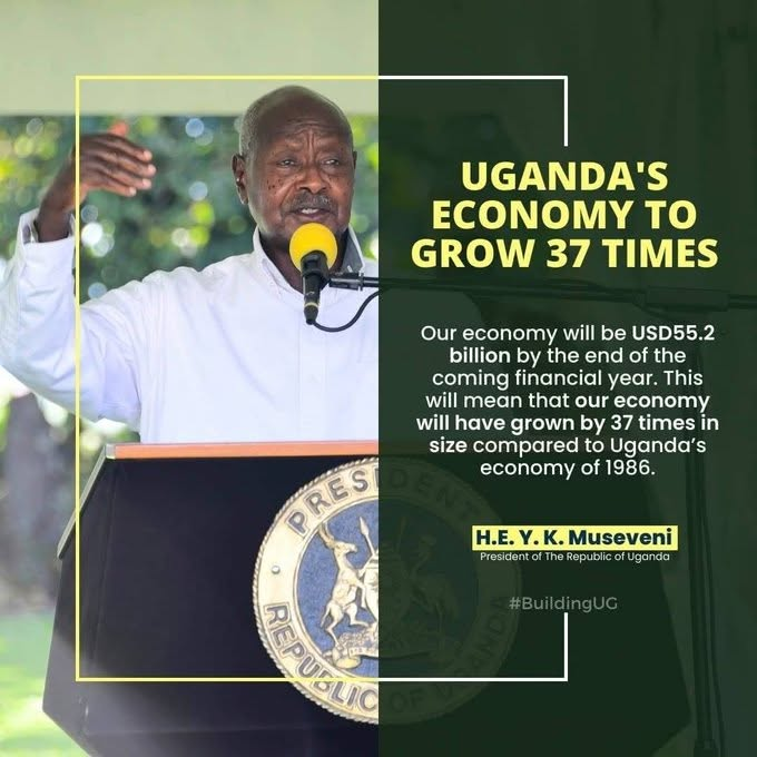 geraldine_kin's tweet photo. President Yoweri Museveni says Uganda can transform its economy by investing in strategic infrastructure and ensuring that more citizens actively participate in the economy. https://t.co/N2ajQEVfw8