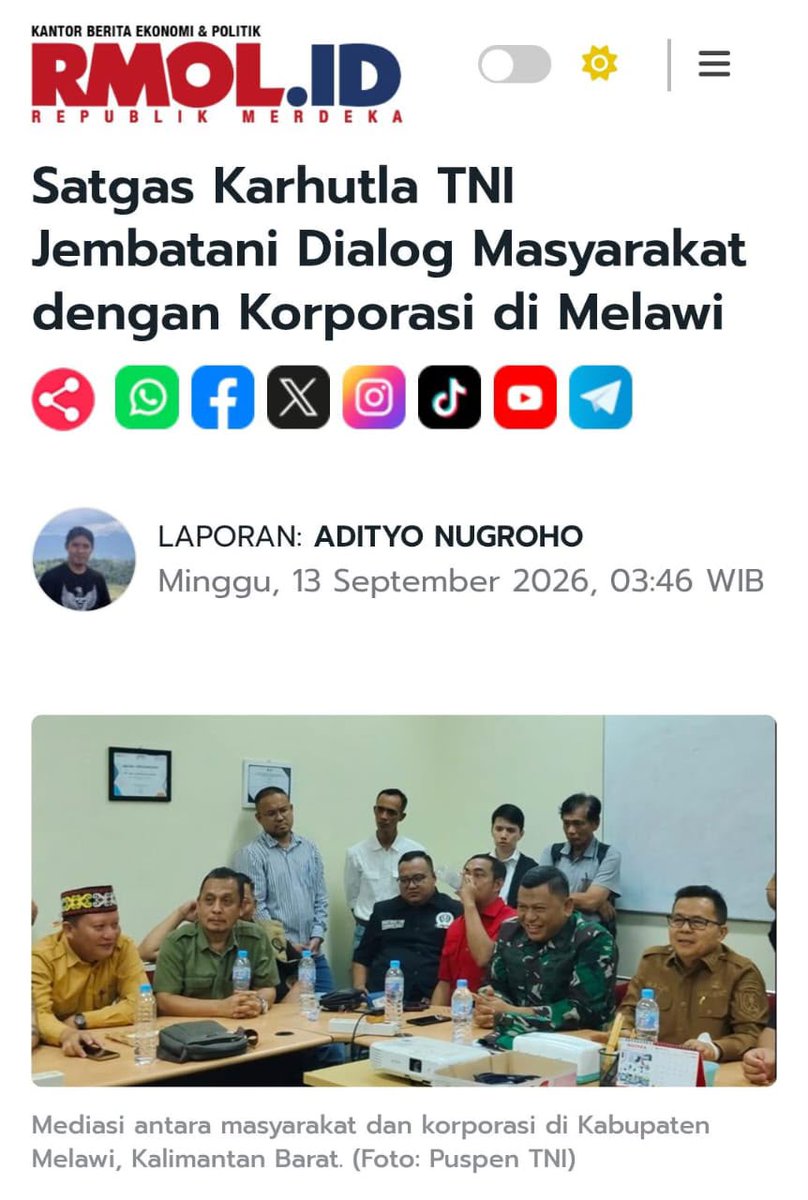 DimasEkaNugra's tweet photo. Semua rakyat Indonesia adalah saudara yang harus dilayani dengan penuh kasih sayang, tanpa membeda-bedakan, dan tanpa batasan oleh setiap prajurit TNI.

Bekerja Tanpa Lelah https://t.co/dbWRWktaCv