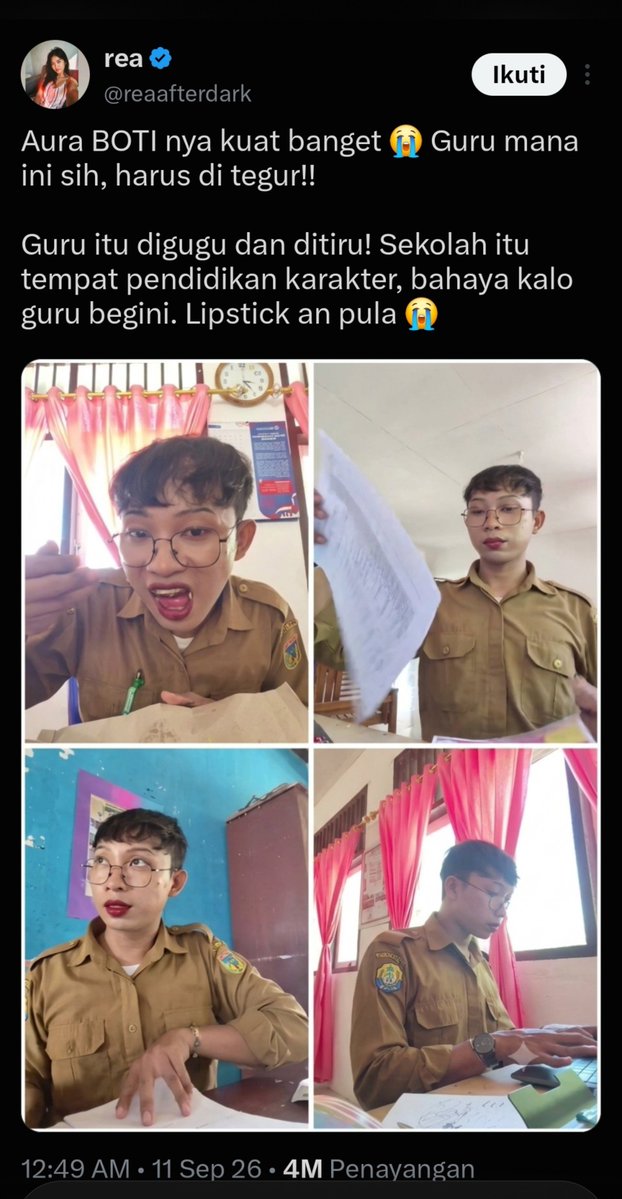 _grmmns's tweet photo. nyebarin kebencian hanya karena warna bibir laki-laki BERWARNA, tapi mau masuk surga jalur pemimpin dzalim. lah😂 https://t.co/c3700uIgZ6