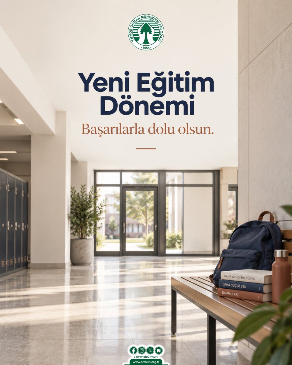 TmmobOrmuh's tweet photo. Yeni eğitim dönemi tüm öğrenci ve öğretmenlerimize hayırlı olsun diyor, başarılar diliyoruz. https://t.co/dhxDv650rG
