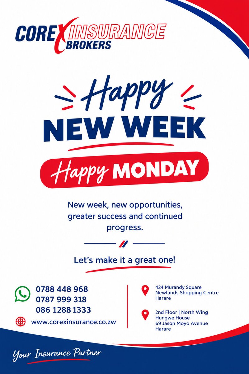 corexinsurance's tweet photo. New week. New goals. New opportunities! 💪🏽🔥

Don’t just hope for a better tomorrow — protect it today. 🛡️

At Corex Insurance Brokers, we’re here to help you protect what matters most — your car, business, home, assets and future. https://t.co/4AmrskoW8O