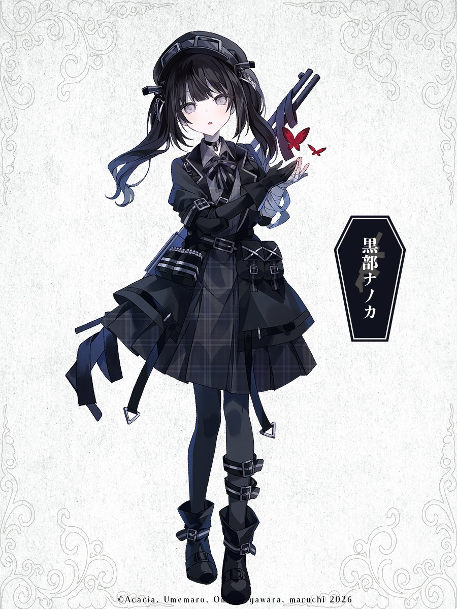 kadokawasneaker's tweet photo. 囚人番号665：黒部ナノカ

牢屋敷に強い敵意を燃やす少女。
口数が少なく、他人を突き放すような態度が多い。
牢屋敷については他の囚人たちより詳しいが、他人と協力せず単独行動を好む。

小説『魔法少女ノ魔女裁判』発売中
＆第２巻発売決定！
#まのさば #まのさば小説 https://t.co/vncbKwNSBV