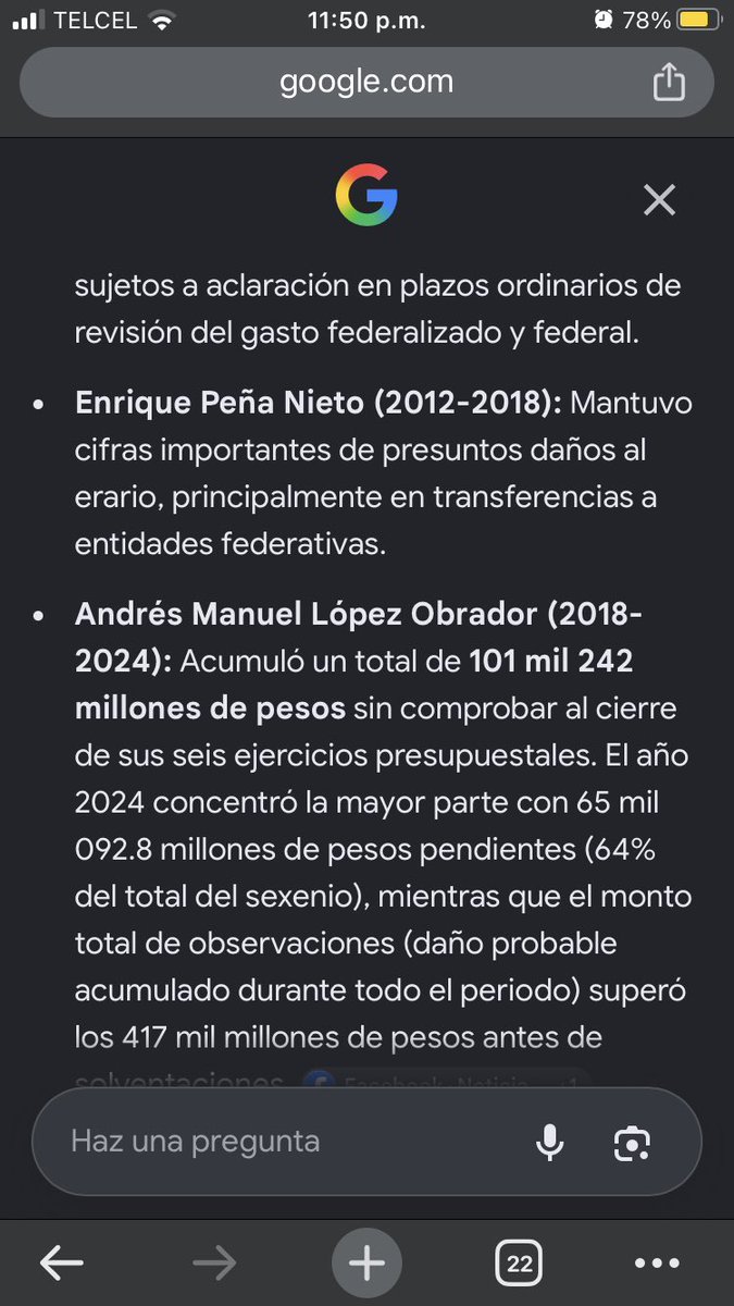 RobertoPMorga's tweet photo. @Oficial_Vicman Bueno la auditoría superior de la Federación dice otra cosa, claramente dice que robó más que el corrupto de peña Nieto https://t.co/VwKJwN5ojG