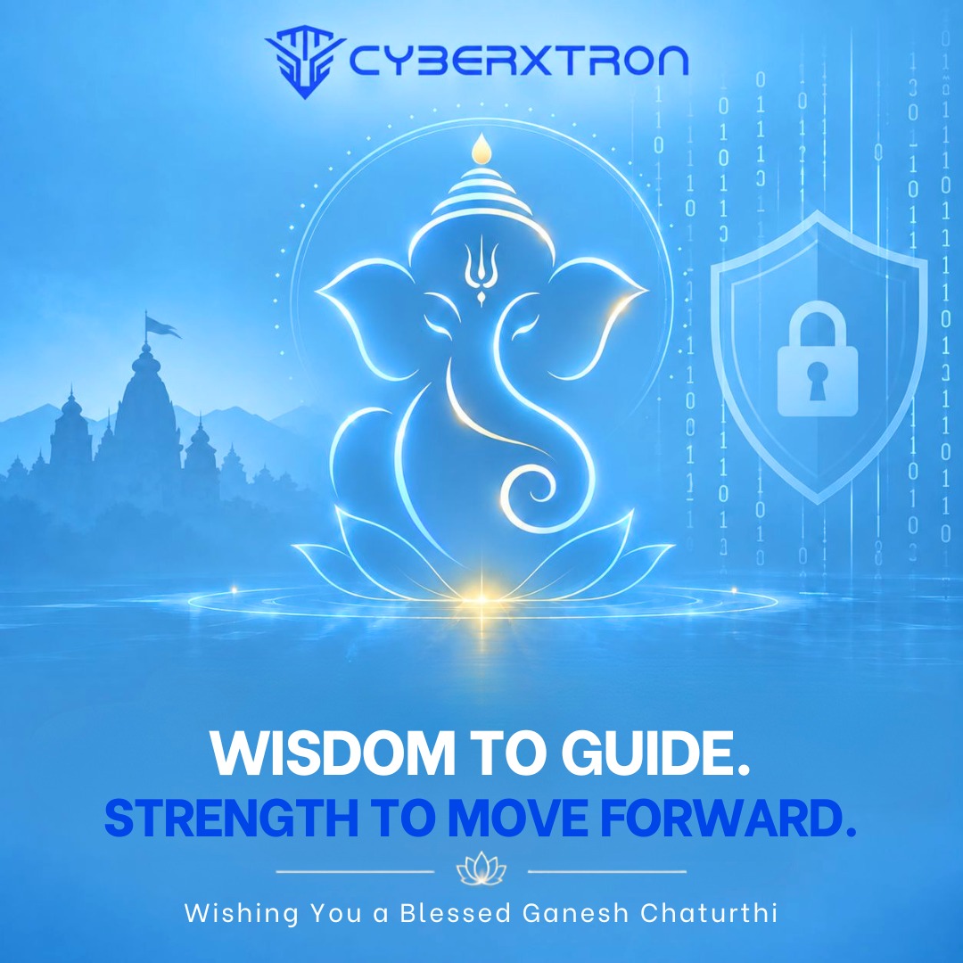 CyberxtronTech's tweet photo. May this Ganesh Chaturthi bring wisdom, clarity and new beginnings.

CyberXTron wishes you and your family a joyful and blessed Ganesh Chaturthi.

Ganpati Bappa Morya!

#GaneshChaturthi #CyberXTron #GanpatiBappaMorya #FestiveGreetings https://t.co/2wMHPwsBR0
