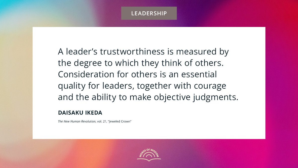 daisakuikeda_of's tweet photo. For more quotes head to: https://t.co/w8bf5ZVphS

#Leadership #DaisakuIkedaQuotes #DailyEncouragement #WordsOfWisdom #PeaceThroughDialogue https://t.co/J03wALyami