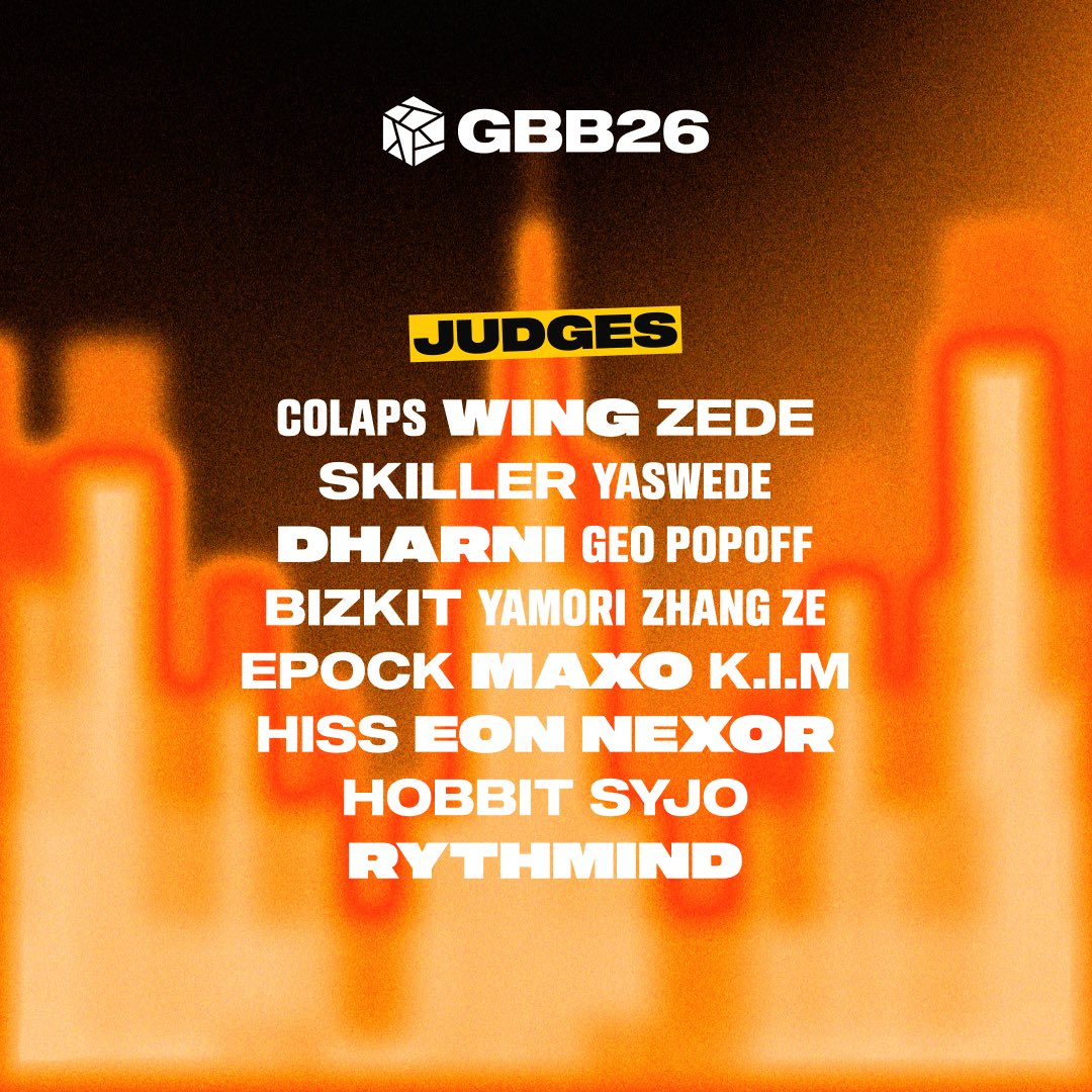 swissbeatbox's tweet photo. GBB26 | Judges

The people behind the panel.
Legends, champions and icons of the beatbox scene coming together to judge the battles at GBB26.

Warsaw, September 2026. 🇵🇱

🎟 Tickets → https://t.co/udjea252z2

#GBB26 #grandbeatboxbattle #swissbeatbox #beatbox #warsaw https://t.co/dSuAUOMMlv