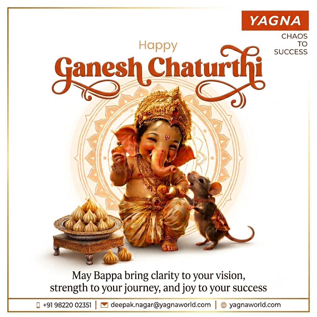 Yagna_Sucess's tweet photo. 🙏 This Ganesh Chaturthi, perhaps the biggest obstacle in your business is not where you think it is.

Ganesh Chaturthi reminds us of Vighnaharta — the remover of obstacles.

Happy Ganesh Chaturthi! 🙏

#GaneshChaturthi #Manufacturing #Operations #Leadership #TheoryOfConstraints https://t.co/JhnA9UIjDb