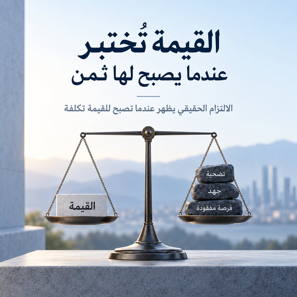 orhanakzade's tweet photo. القيمة لا تُختبر عندما يكون الالتزام بها مريحاً، بل عندما يصبح لها ثمن.

الصدق حين يكلّفك صفقة، والأمانة حين تقلل ربحك، وحماية العميل حين تفرض عليك قراراً غير مريح.

هنا يظهر الفرق بين قيمة نعلنها… وقيمة تحكم القرار فعلاً.

#اتخاذ_القرار #القيم_المؤسسية https://t.co/7wTJPR97W2