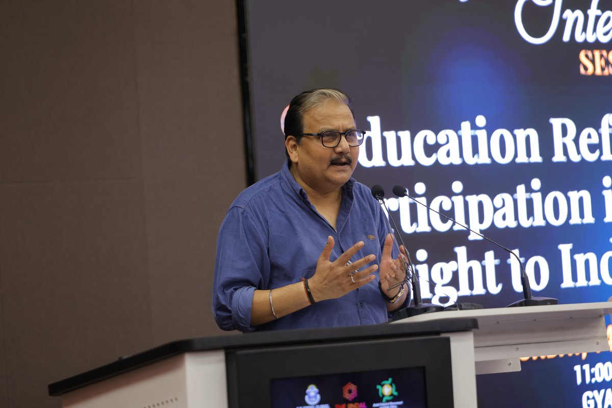 JindalGlobalUNI's tweet photo. #JGU hosted Prof. (Dr.) @manojkjhadu , Member of Rajya Sabha and National Spokesperson of @RJDforIndia, for an engaging interactive session on “Education Reforms and Youth Participation in Giving a Fresh Insight to Indian Democracy.”
The session brought together important perspectives on the role of education and meaningful youth participation in shaping India’s democratic future. 
@JPCOfficial_