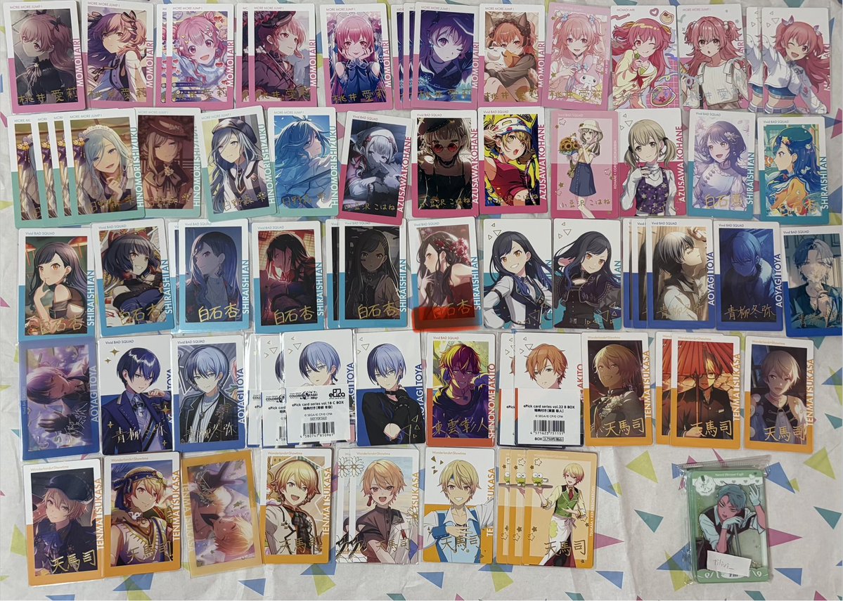 tilivi_'s tweet photo. エピカ プロセカ 譲渡 交換

譲
画像(リプへ続く)
1~4 箔押し
5〜 ノーマル

求
130円/枚+送料
(1部80円/枚〜、詳細リプライ)
固ツイ(少しずつ追加します)、別ツイのもの

郵送か下記日程手渡し
10/3 池袋
10/4 感謝祭午前中

交換は手渡し可能な方優先

譲渡基本PayPay、手渡しの方は現金可

↓ https://t.co/UwzEvy8auy