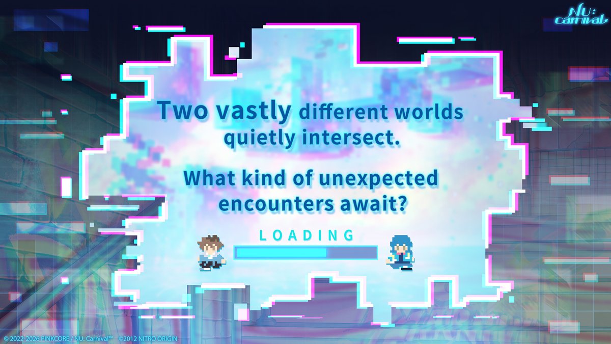 NUCarnivalEn's tweet photo. Two vastly different worlds quietly intersect. What kind of unexpected encounters await?

NU: Carnival x DRAMAtical Murder Collab Event
2026.10.01 Coming soon
https://t.co/q6IAGIMjNl

#NUCarnival #CHiRAL #DMMd #NewEvent https://t.co/pBMh7KE24A