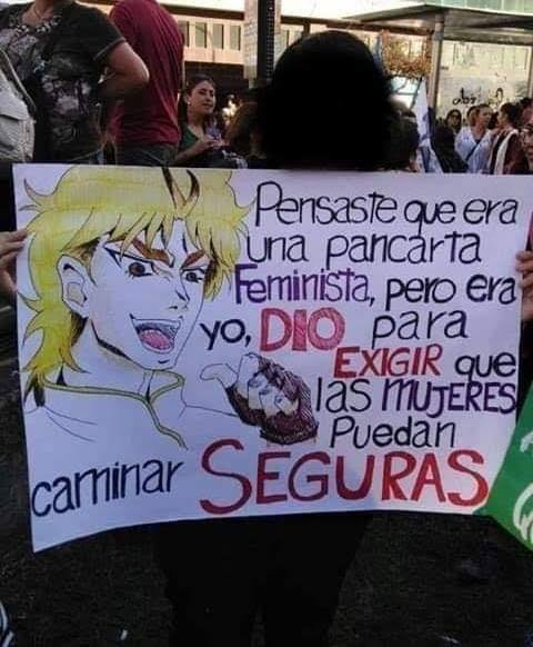 DevoDevote's tweet photo. me acorde de aquella vez donde una femilarper salio con este cartel
Sabra que hizo Dio 10 segundos antes de tirar el kono dio da? https://t.co/PRj82inrRp