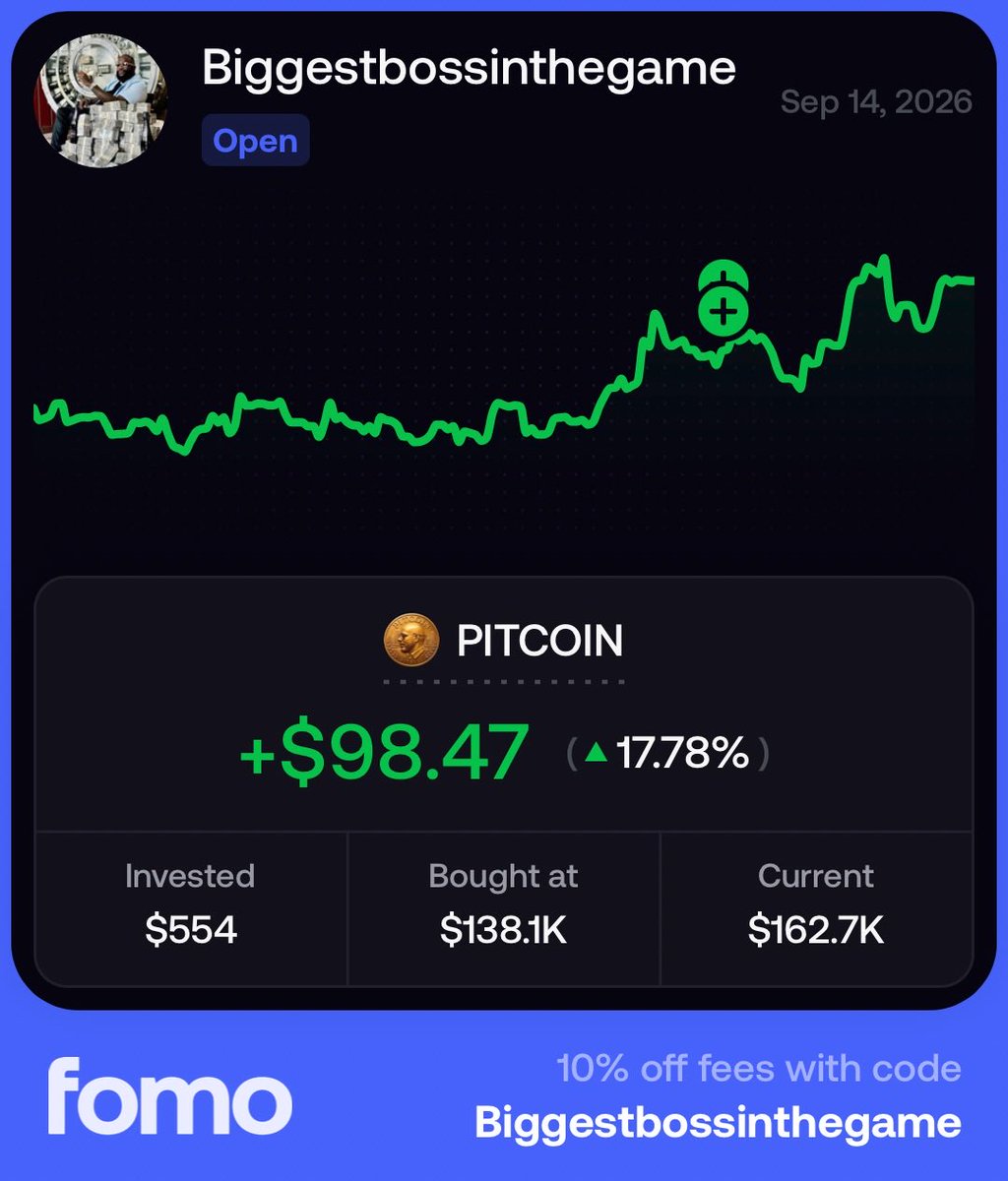 bigggestboss's tweet photo. Bought some $pitcoin awaiting @pitbull his new album 

Use my fomo link to get 10% off trading fees.

https://t.co/Vy5FnM3NCD https://t.co/SCF4kB2IT3