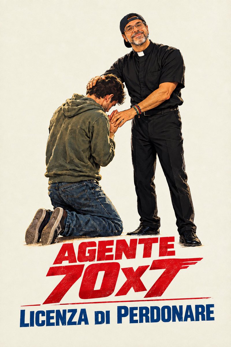 DonFiscer's tweet photo. Agente 70X7: licenza di perdonare 😎🙏 https://t.co/OcFavSQ9Nw