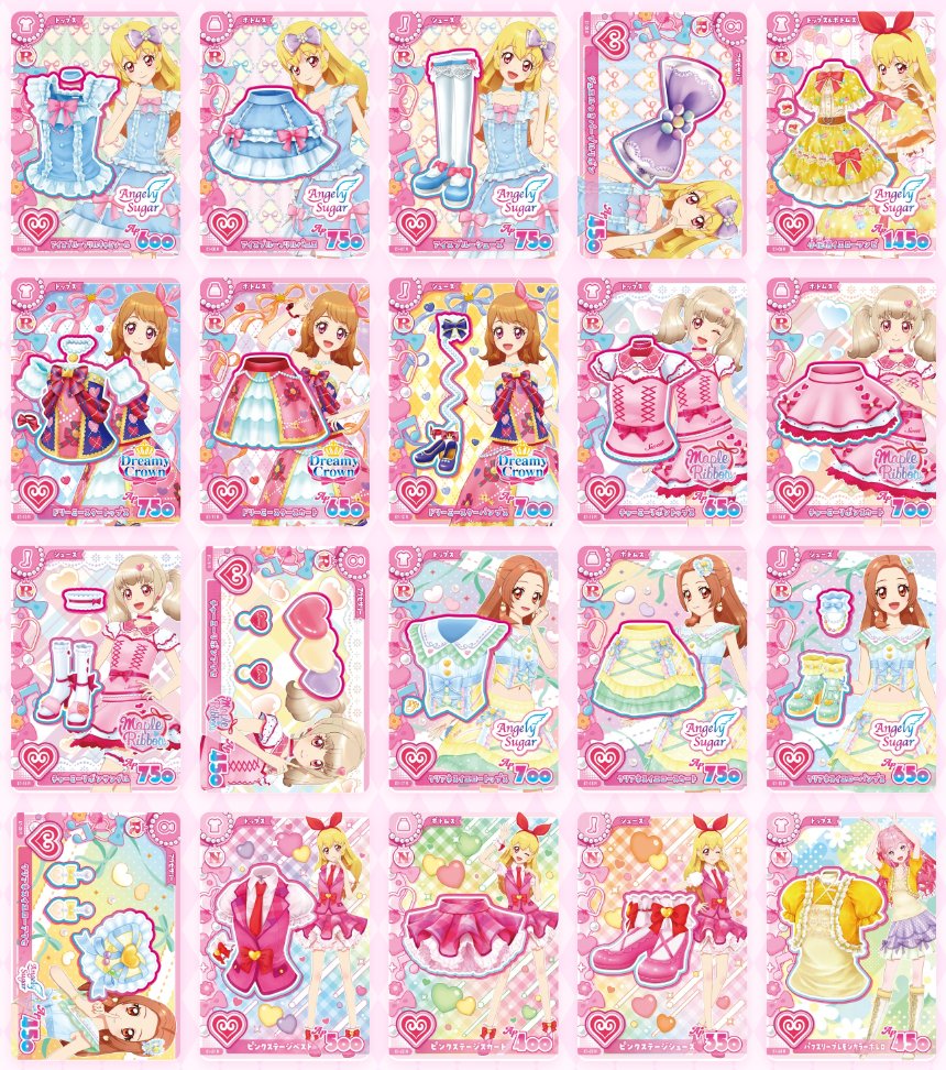 aikatsu_info_'s tweet photo. 【アイカツ！最新情報】

DCD『アイカツ！アンコール』第1弾のRカード全種が公開💖

さらに、4つのゲームモードなど「あそびかた」の新情報も公開✨

📅10月8日より稼働スタート

詳細はこちら⇩（画像引用元）
🔗https://t.co/zgjrkse7tX

#アイカツ #アイカツグッズ https://t.co/3ttryN8aky