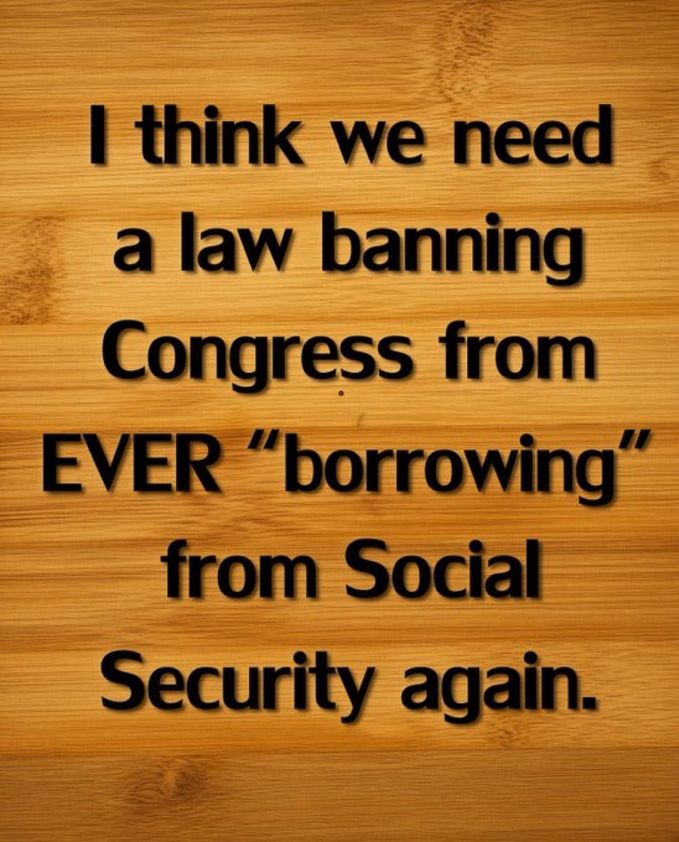 ValereAnne1970's tweet photo. They’ve been stealing from our retirement for decades and calling it “borrowing.” Time to make it illegal... Permanently. https://t.co/r9pEUk4Rgg