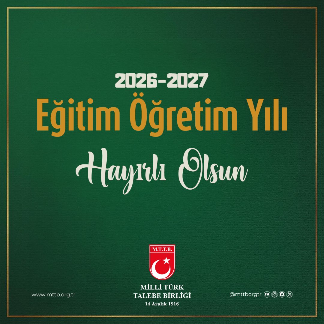 mttborgtr's tweet photo. 2026-2027 Eğitim Öğretim Yılı’nın; öğrencilerimiz, öğretmenlerimiz ve eğitim camiamız için hayırlı ve bereketli olmasını diliyoruz. https://t.co/FJs9S63vio