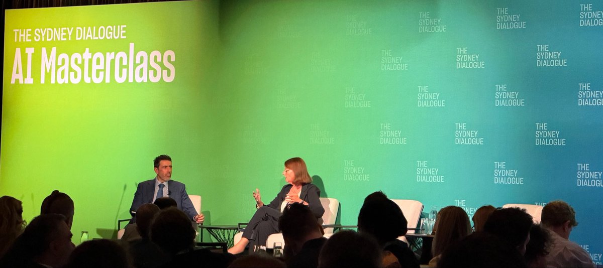 donatas_butkus's tweet photo. At #SydneyDialogue AI Masterclass, one question stood out: Are we shaping AI - or is AI shaping us? Discussion also highlighted #Ukraine’s effective use of AI to counter russian aggression. Demonstrating that AI is not just about innovation- it is as well ab resilience &amp; security https://t.co/rsE5knsiog