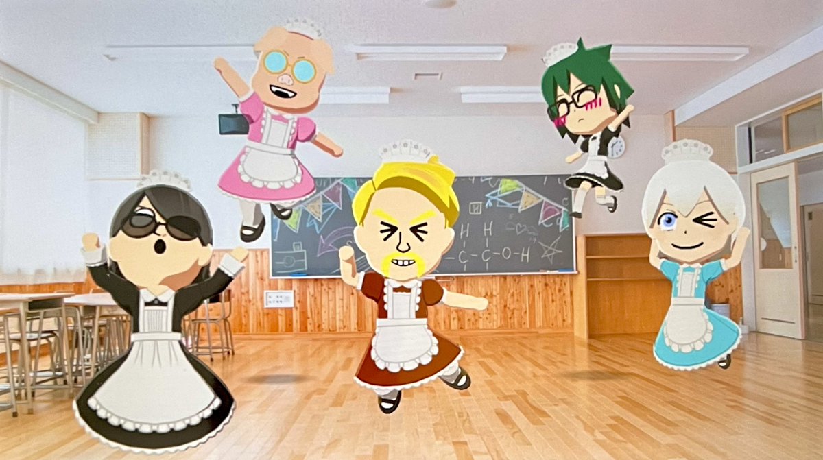 mh_eo1229's tweet photo. 丁度いい背景もあるし、撮っちゃうよねー(๑´ㅂ`๑)笑♡
寸劇にネコおじはいなかったけど、どうしても加入させたくて6人ver.も！𐤔𐤔
#ドズル社 #ぶっとびな祭 https://t.co/YVrkmV35i3