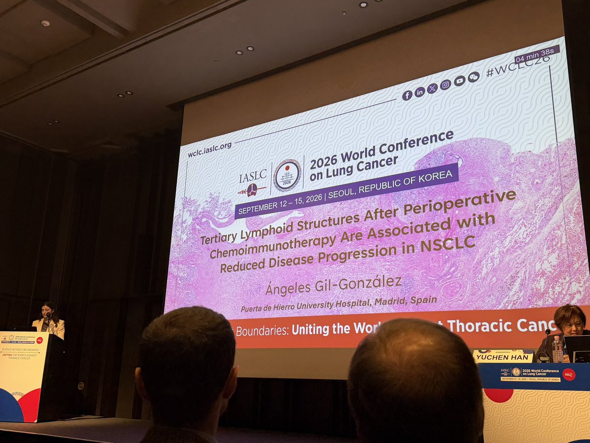angelesgilg's tweet photo. Presenting at #WCLC26 today during the MO05 session was an absolute honor and an unforgettable experience! Huge thank you to @IASLC for this incredible opportunity, and to everyone who came to support and engage with our work. On cloud nine! 🫁✨ https://t.co/93MPrLJYMz