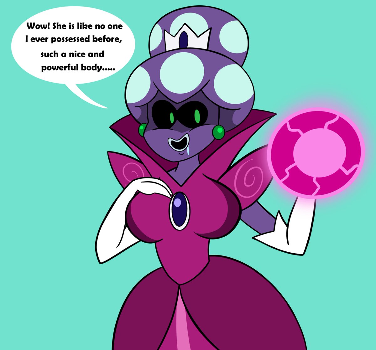PhantomTaz61286's tweet photo. Finally! My part of the art trade with @cutaeo2006 
Thank you so much for your patience. How could I say no to doing princess shroob possession content. 

#possession #tg https://t.co/X2doGYR7hY