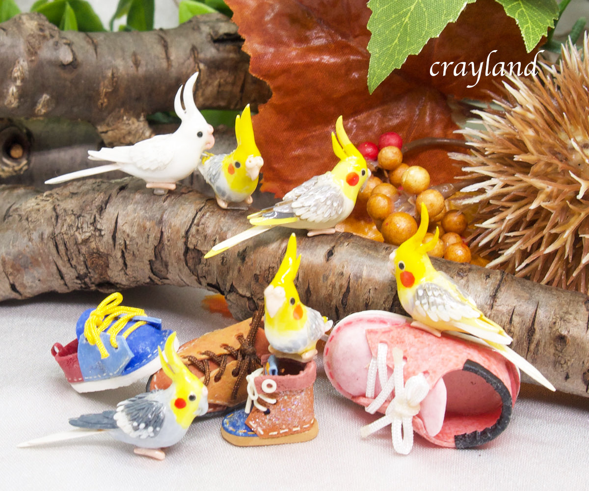 moranbaba's tweet photo. セミオーダー用のオカメインコちゃん見本作品が出来ました。
オカメちゃんも作る度にちょっとずつ進化しています。

#クレイアート  #粘土細工　
#イヤーアクセサリー  #セミオーダー　
#オカメインコ　
https://t.co/YLZuKpo2tF
https://t.co/zvmiQJPYk9 https://t.co/0VdiqWgvLt