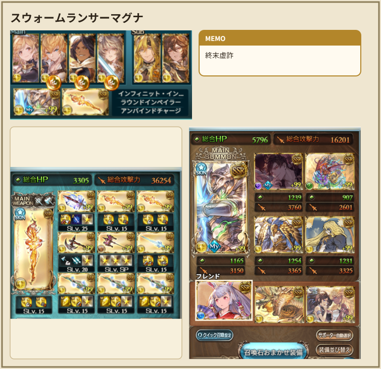 bluedanchou's tweet photo. 古戦場肉集めSWARM編成4選です！

なるべくいろんなキャラを採用しています。
黒猫編成はシュバ剣並べで比較的編成難度が低いです！

肉集めEX、高レベルなどはこちらで更新中！
https://t.co/Co5x2qYZkc

#グラブル https://t.co/VACZVOfimq