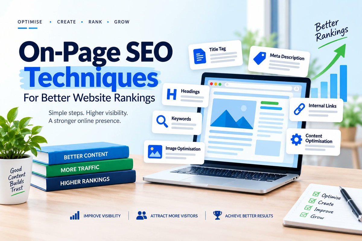 Arjunpradeepcm's tweet photo. Want better website rankings? 🚀 Learn practical On-Page SEO techniques to optimise your content, titles, meta descriptions, headings, images, and internal links.

Read the guide 👇
https://t.co/UzQxY516I3
#SEO #OnPageSEO #GoogleSEO #DigitalMarketing https://t.co/z2MOLNU4uL