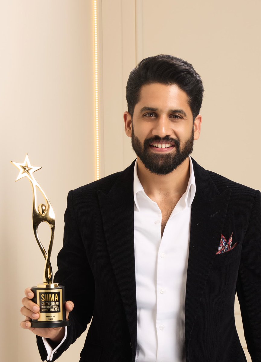 tupaki_official's tweet photo. Over the years, Chay has delivered several performances that deserved recognition like #Premam, #Majili and #LoveStory being some of them.

But with #Thandel, everything seems to have fallen into place👌 

Back-to-back awards for his performance as #ThandelRaju. Well deserved 👍 https://t.co/1N0ymoIEaj
