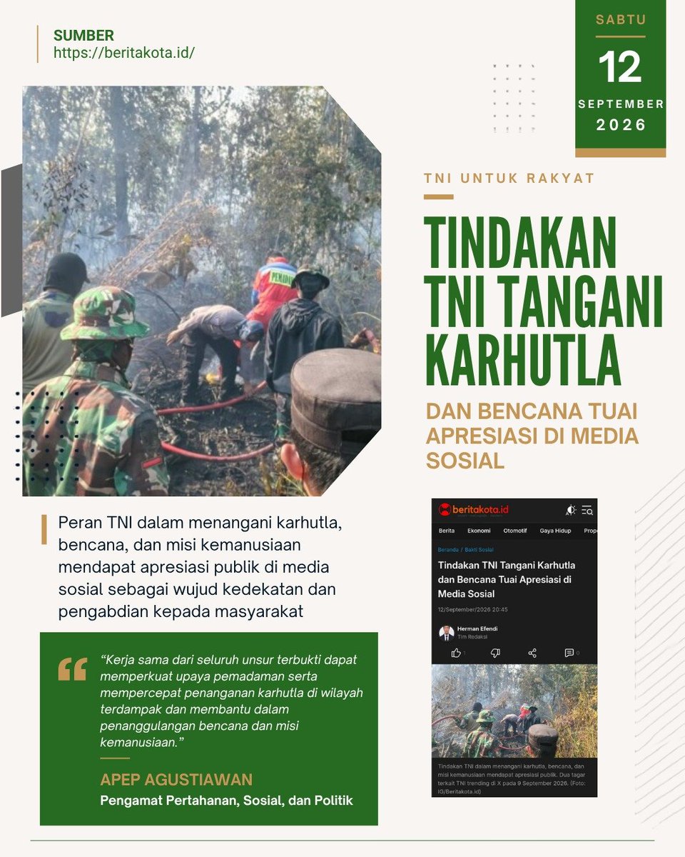 althaf_zav79's tweet photo. TNI hadir saat senang maupun sulit, di saat aman maupun genting. Para prajurit TNI tidak pernah pilih-pilih waktu untuk mengabdi kepada masyarakat Indonesia.
Bekerja Tanpa Lelah https://t.co/M8UNUkTLbi
