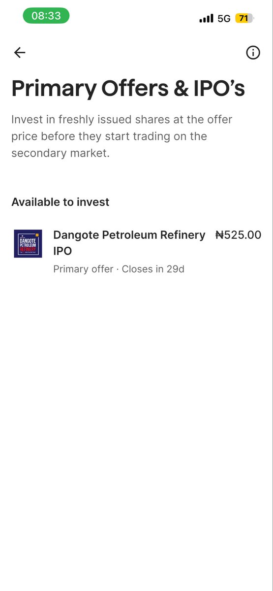 investbamboo's tweet photo. Hi there, 

Kindly click on “Invest” and then the “NGX Primary Offers” banner and it will take you here ☺️🥳 https://t.co/dQK8jfV7QU