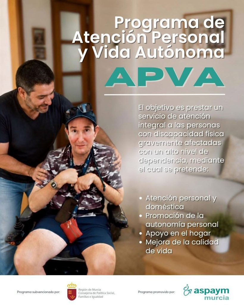 AspaymMurcia's tweet photo. 💚 Vivir de forma autónoma no significa hacerlo todo sin ayuda. Significa poder decidir cómo quieres vivir ♿✨

Cada persona tiene sus propios ritmos, necesidades y objetivos. Por eso, los apoyos también deben adaptarse a cada realidad.

🙏🏼 @politsocialmur https://t.co/xmq4gpncn5