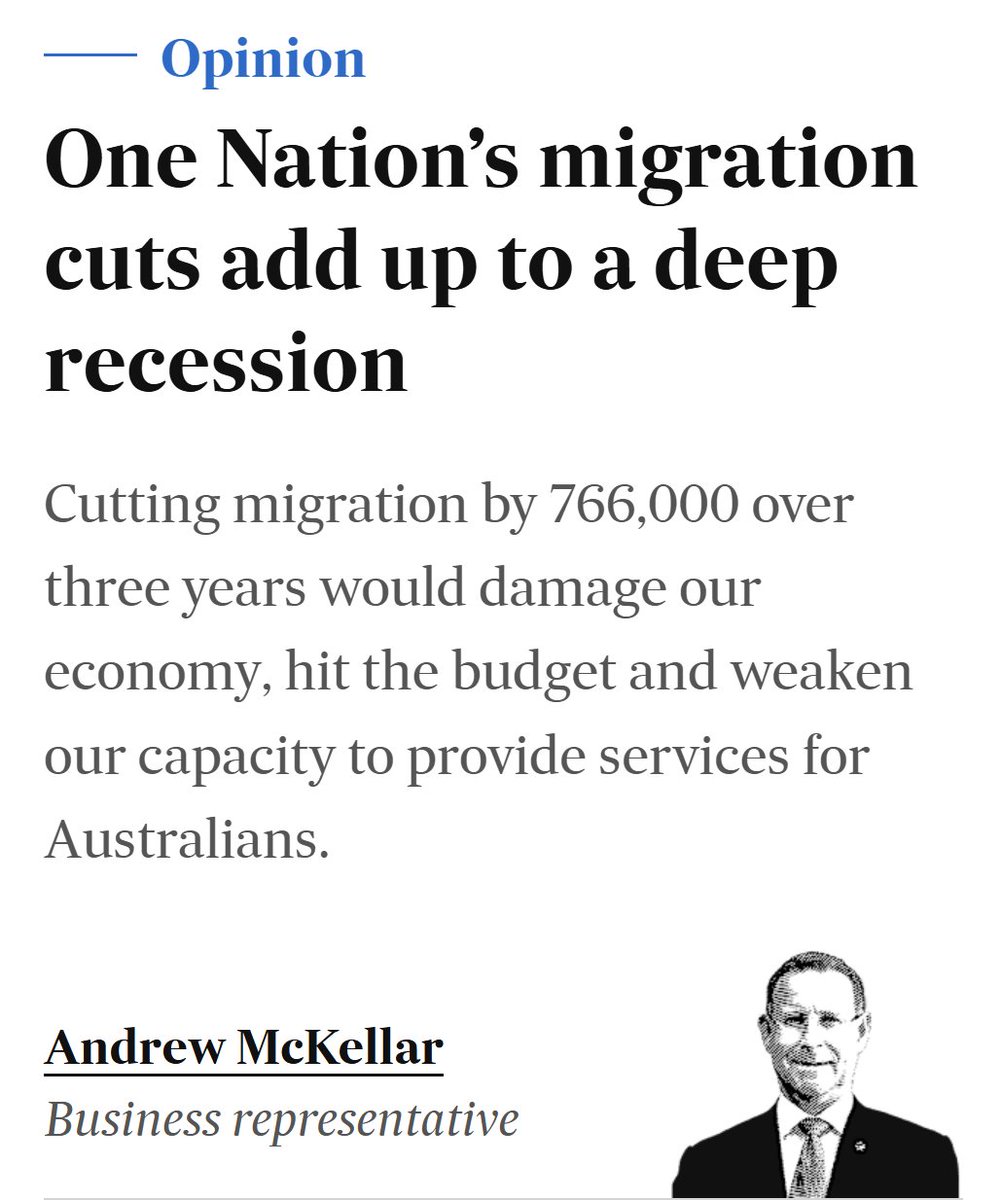 PaulineHansonOz's tweet photo. The reason people have stopped trusting big business is because too often they defend the indefensible. 

Like continuing to flood the country with mass migration to prop up their bottom lines at the expense of yours. 

If you have a message for the business lobby about immigration, leave it below.